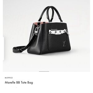 Brand New Louis Vuitton Marelle BB Tote Bag - Black